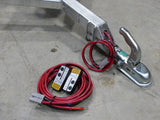 Chapman BT500 ATV Bale Transporter trailer with electric winch and red wiring, galvanized steel frame