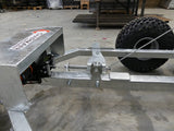 Chapman BT500 ATV Bale Transporter trailer with electric winch; galvanized metal frame and rugged off-road tire.