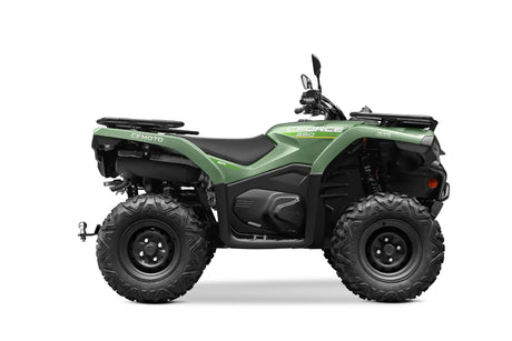 CFMOTO CForce 450 Agri ATV, 400cc, 4WD, hunter green with front and rear racks