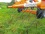 Chapman TH200 Tine Harrow, 2.0m wide with 40 spring tines, orange frame, 12V lift for ATV/UTV