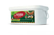 Organ-X Desi-Dust 2kg diatomaceous earth powder in a white bucket; natural insect control & moisture absorber