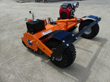 Chapman FM Pro ATV Flail Mower, orange brush mower attachment for ATVs with black shields