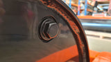 Chapman FR150 ATV Land Roller hub bolt on black housing with orange frame