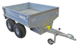 Chapman FT100 flatbed tipping trailer, 1-ton payload, electric tip, galvanized steel bed, ATV/UTV