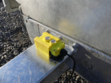 Chapman FT100 ATV trailer, flatbed tipping with electric tilt and yellow control box.