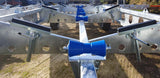 Chapman GT920 Cornish Pilot Gig Boat Trailer, hot-dip galvanised twin-axle with blue rollers