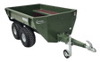 Chapman HT100 ATV trailer in NATO green with twin pivoting axle and 850kg payload