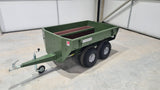 Chapman HT100 ATV utility trailer NATO green with twin-pivoting axle and 850kg payload.