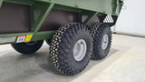 Chapman HT100 ATV Utility Trailer, NATO Green, twin-pivoting axle and rugged off-road tires