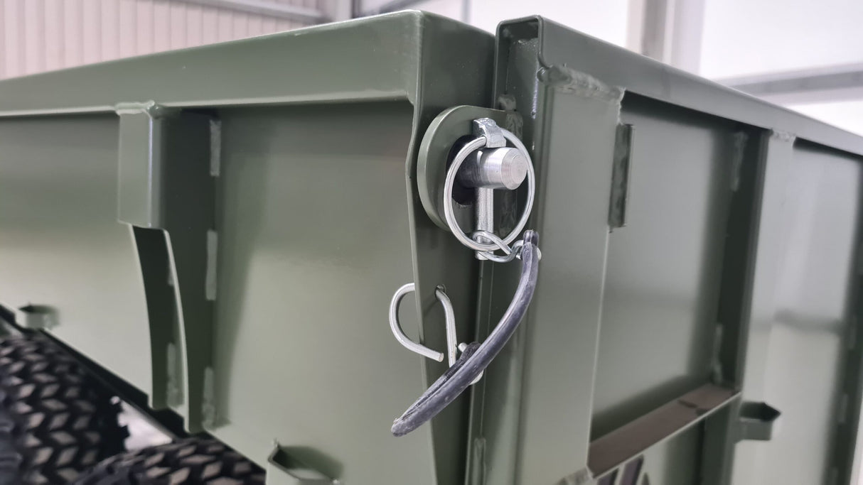 Chapman HT100 ATV trailer NATO green with twin pivoting axle
