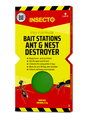Insecto Pro-Formula Bait Stations Ant & Nest Destroyer 2-pack with green bait disc