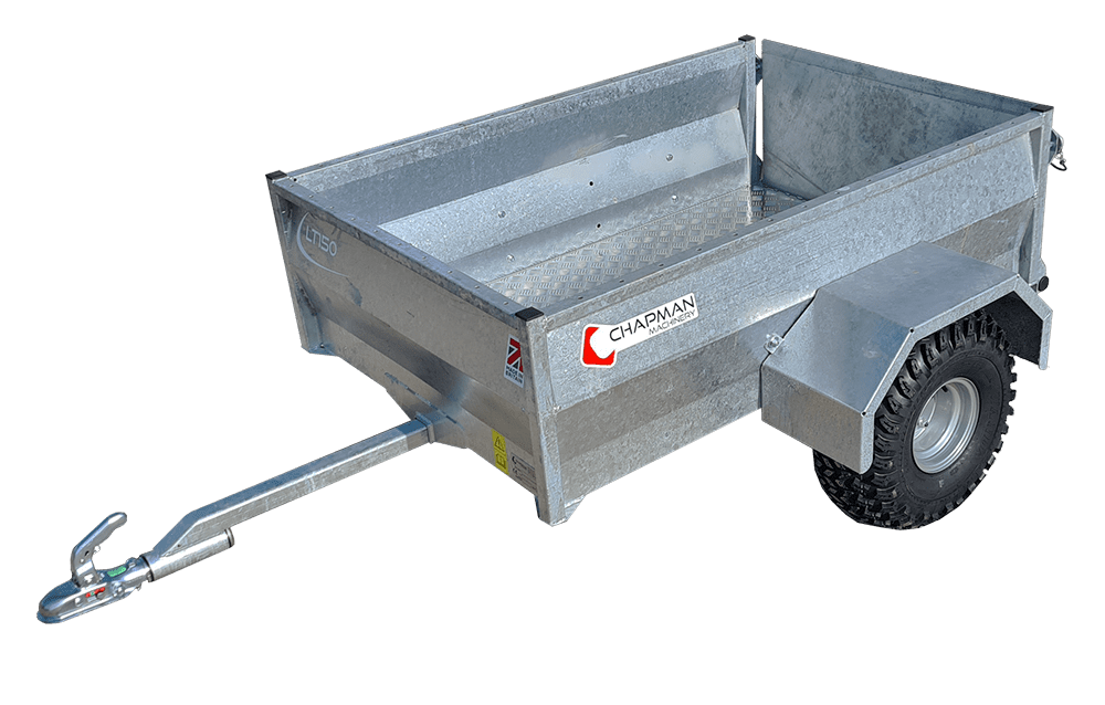 Chapman LT150 ATV low-sided trailer, 5x3ft, 250kg MGW, hot-dip galvanised