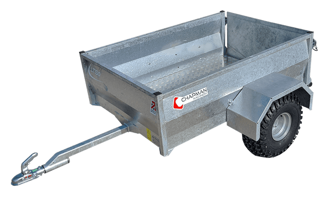 Chapman LT150 ATV low-sided trailer, 5x3ft, 250kg MGW, hot-dip galvanised