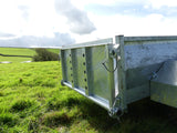 Chapman LT150 ATV low-sided trailer 5x3ft, galvanised steel with perforated side rails