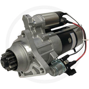 Starter motor Prestolite, 24V for Volvo equipment; silver housing