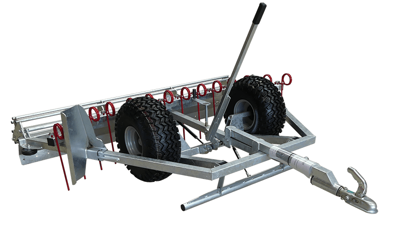 Chapman MG250 Arena Leveller, galvanised steel, 2.3m bar for tow or 3-point linkage