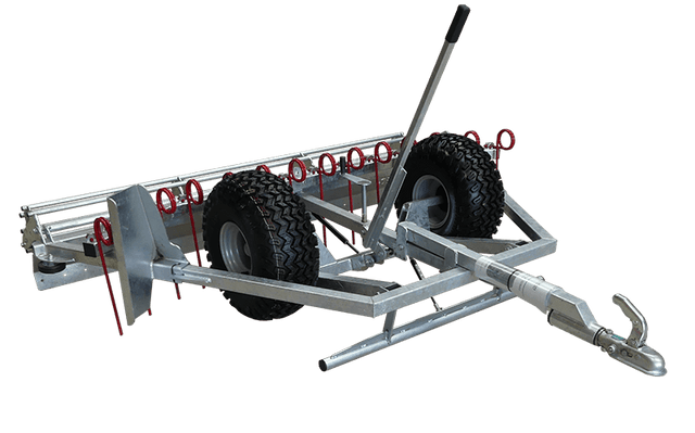 Chapman MG250 Arena Leveller, galvanised steel, 2.3m bar for tow or 3-point linkage