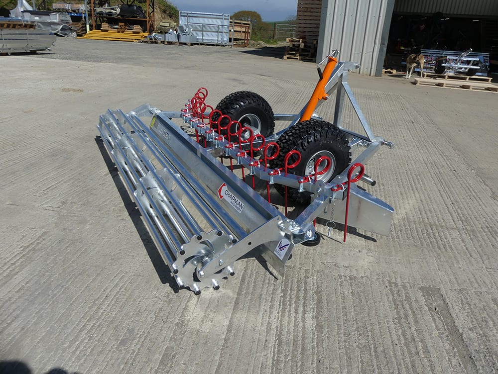 Chapman MG250 Arena Leveller, galvanised 2.3m wide, towable or 3-point linkage