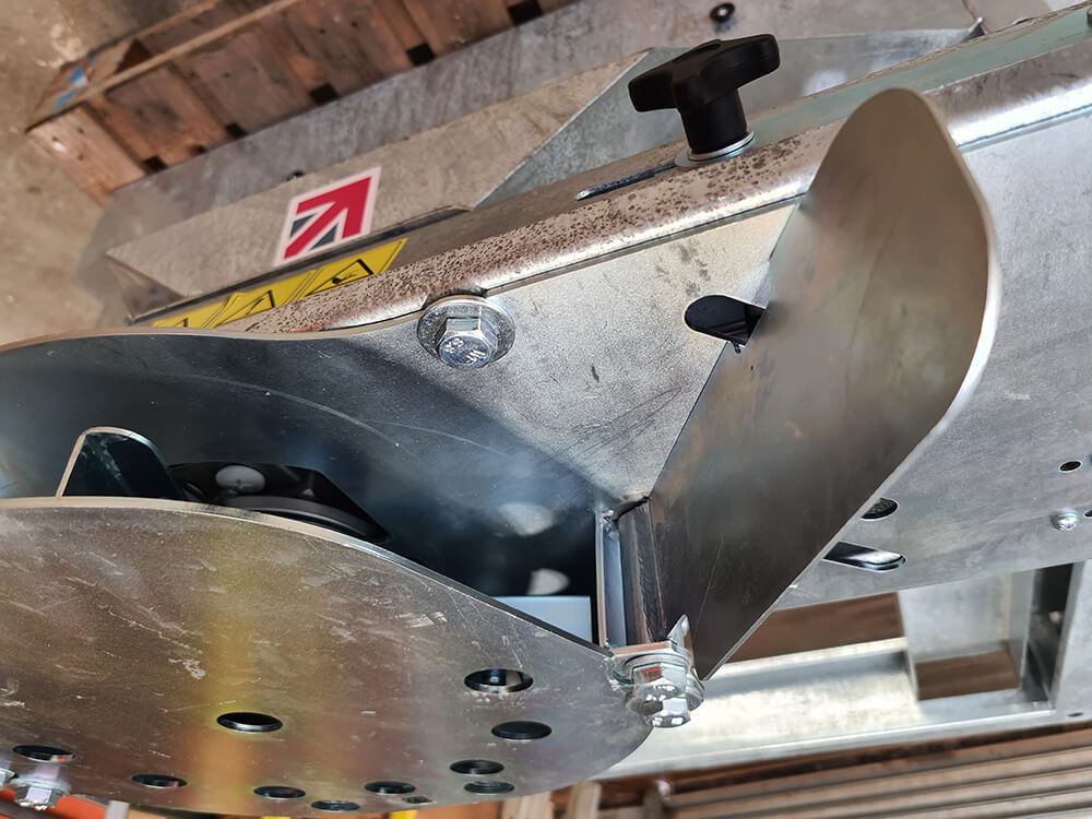 Chapman MGF350 Mounted Game Feeder, 300L, variable spinner; metal frame with mounting bracket for UTV and pickup