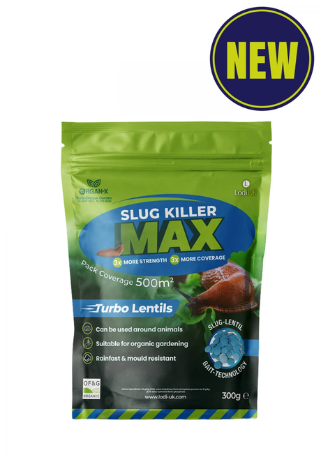 Organ-X Slug Killer Lentils 300g bag, Turbo Lentils; organic ferric phosphate pellets.