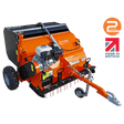 Chapman PC120 Paddock Cleaner orange with Honda 6.5hp engine and trailer hitch