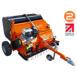 Chapman PC120 Paddock Cleaner orange with Honda 6.5hp engine and trailer hitch