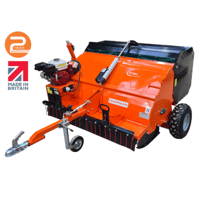 Chapman PC150 paddock cleaner, orange machine with Honda engine