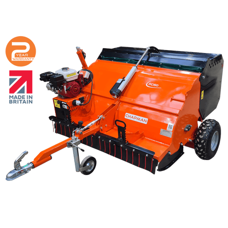 Chapman PC150 paddock cleaner, orange machine with Honda engine