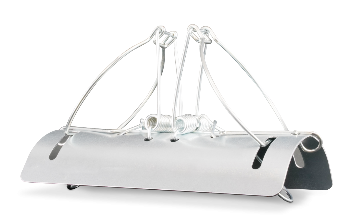 Racan Mole Tunnel Trap, durable steel humane mole trap for gardens and lawns