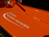 Chapman RM120 Rotary Paddock Topper, orange ATV mower attachment