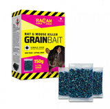 Racan Force Grainbait 150g rat & mouse killer box with three 25g sachets, blue grain pellets