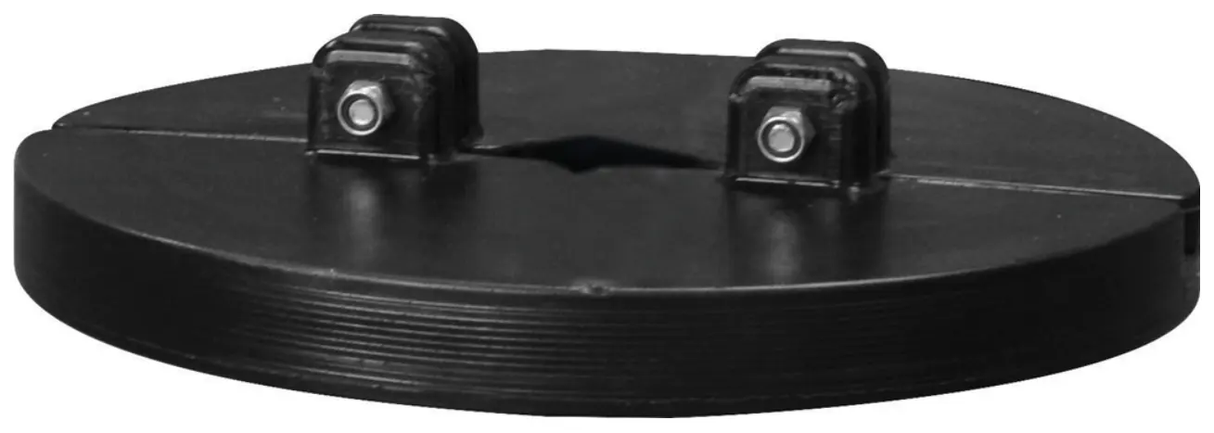 Heater collar lid HL350-HC for milk karts, black plastic, JFC Agri livestock waterers