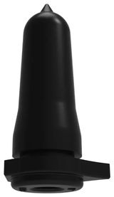 EazyFlow Calf Teat CT9 black rubber nipple for milk karts and livestock feeders