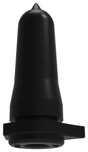 EazyFlow Calf Teat CT9 black rubber nipple for milk karts and livestock feeders