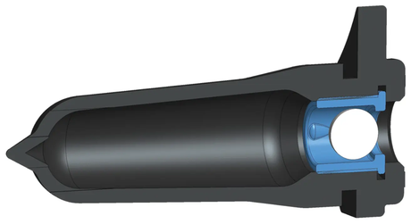 EazyFlow Calf Teat CT9 milk kart by JFC Agri, calf feeder with blue internal valve