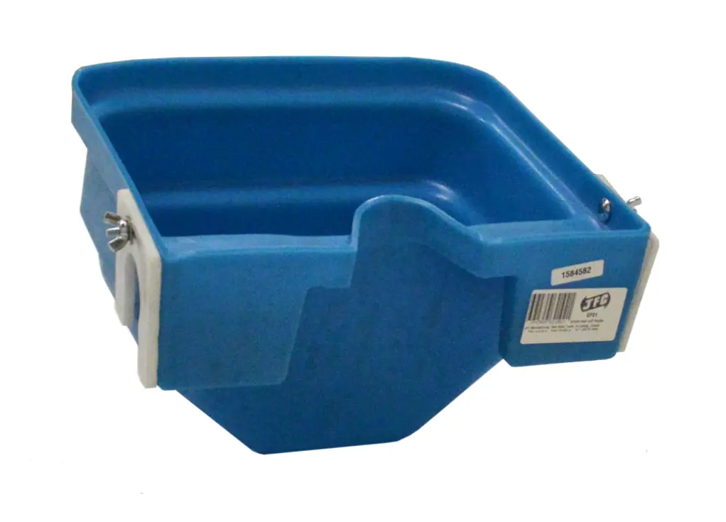 Single Teat Calf Feeder - EazyFlow Teat (GF01-CT9), blue plastic milk kart by JFC Agri