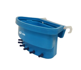 6-Teat Calf Feeder by JFC Agri, blue livestock feeder with starter teats