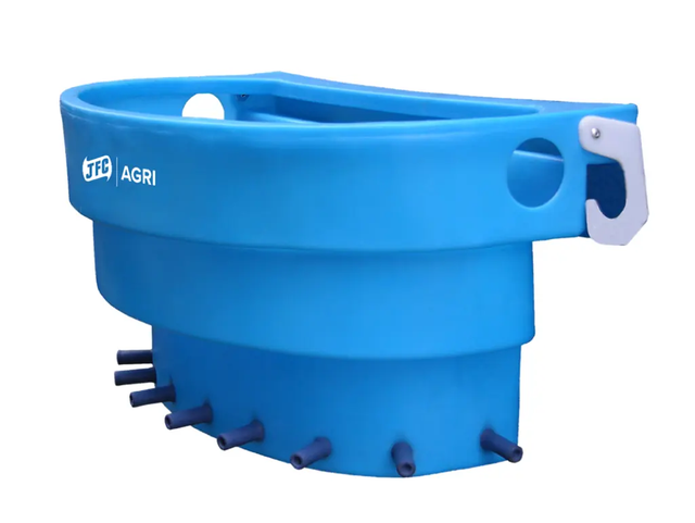 10-teat calf feeder in blue by JFC Agri, milk kart livestock feeder GF10
