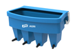4-teat calf feeder, blue JFC Agri livestock feeder with four teat outlets.