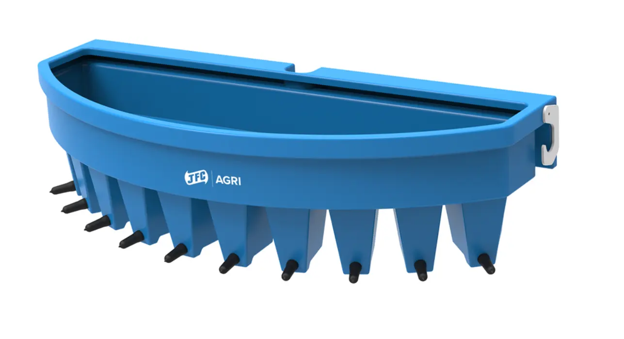 10-teat calf feeder, blue JFC Agri EazyFlow Teat livestock feeder