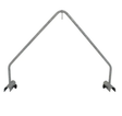 JFC Agri heat lamp bracket for calf housing; galvanised steel, IU-01-BK, arch-shaped frame with mounting clamps.