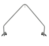 JFC Agri heat lamp bracket for calf housing; galvanised steel, IU-01-BK, arch-shaped frame with mounting clamps.