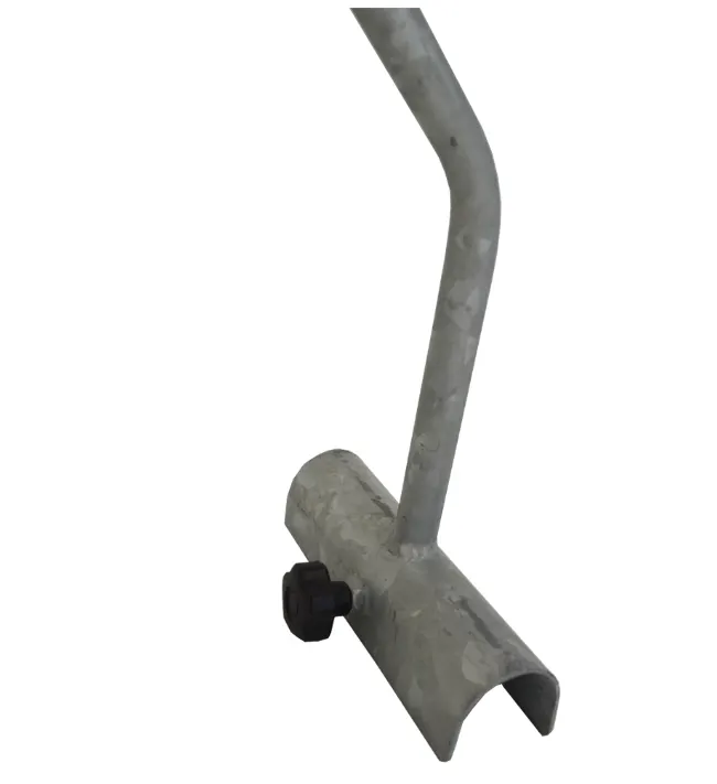 Heat lamp bracket for calf isolation unit by JFC Agri, galvanised steel