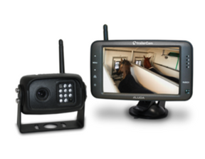 JFC Agri TrailerCam HD Wireless Camera System with 1 camera + receiver, black monitor and camera