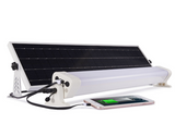 JFC Agri Apollo Solar Batten Light, white IP65 indoor solar LED ceiling fixture