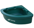 JFC Agri Corner Feeder green equine horse feed bowl