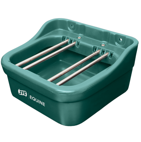 JFC Foal Creep Feeder Green haybell with adjustable stainless steel bars by JFC Agri.