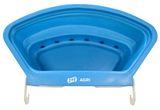 JFC 6-teat lamb feeder, blue gravity-feed with gate or fence mount GF06-CT8