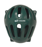 Tear Drop Wall Hay Feeder by JFC Equine, green plastic with fixing brackets