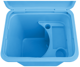 JFC AI Bin light blue plastic storage bin with lockable removable shelf for agriculture AI equipment storage